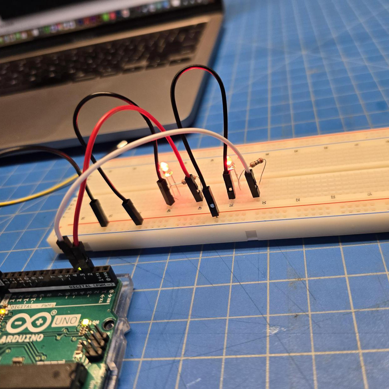 Using multi pins to lower power output and not burn out LEDs